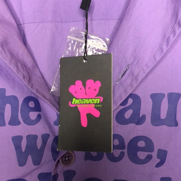 HEAVEN BY MARC JACOBS Men’s purple button down shirt. Size L. - Picture 4 of 15
